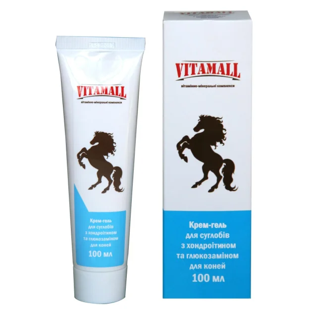 Крем-гель VitamAll для суставов с хондроитином и глюкозамином, для лошадей