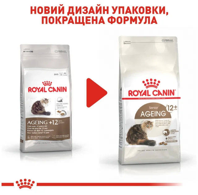Сухой корм Royal Canin Ageing 12+ для кошек от 12 лет, 2 кг