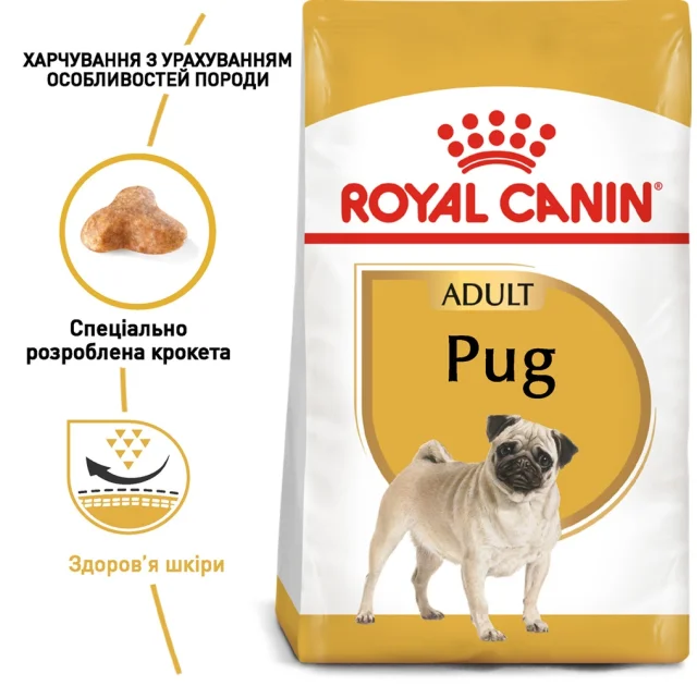 Сухой корм Royal Canin Pug Adult для мопса, 1.5 кг