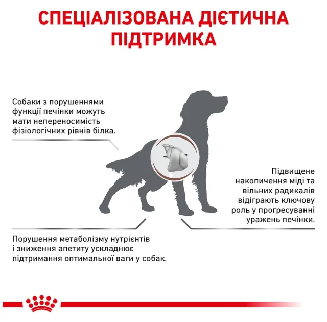 Сухой корм Royal Canin Hepatic при заболевании печени у собак, 12 кг