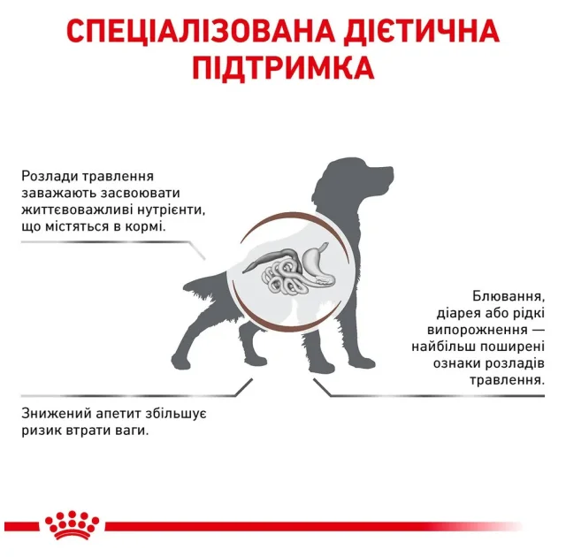 Сухой корм Royal Canin Gastro Intestinal при нарушениях пищеварения у собак, 2 кг