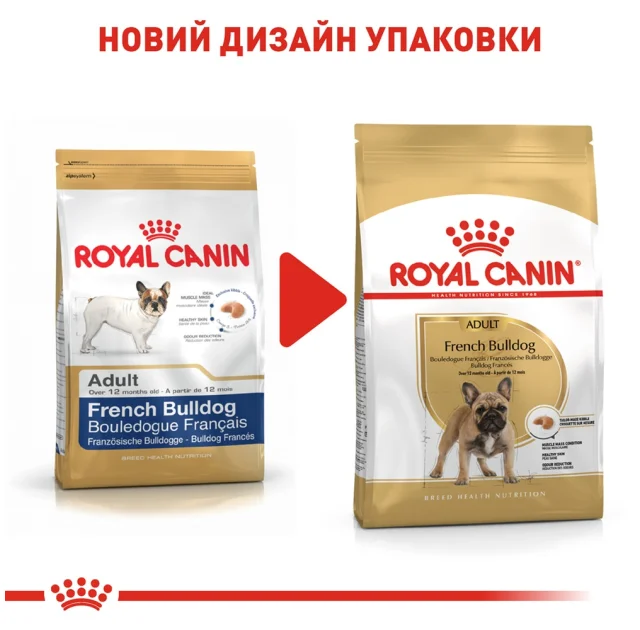 Сухий корм Royal Canin French Bulldog Adult для французького бульдога, 1.5 кг