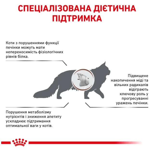 Сухой корм Royal Canin Hepatic при заболевании печени у кошек, 2 кг