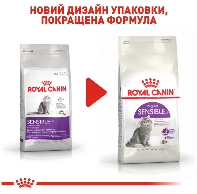 Сухой корм Royal Canin Sensible при чувствительном пищеварении у кошек, 10 кг