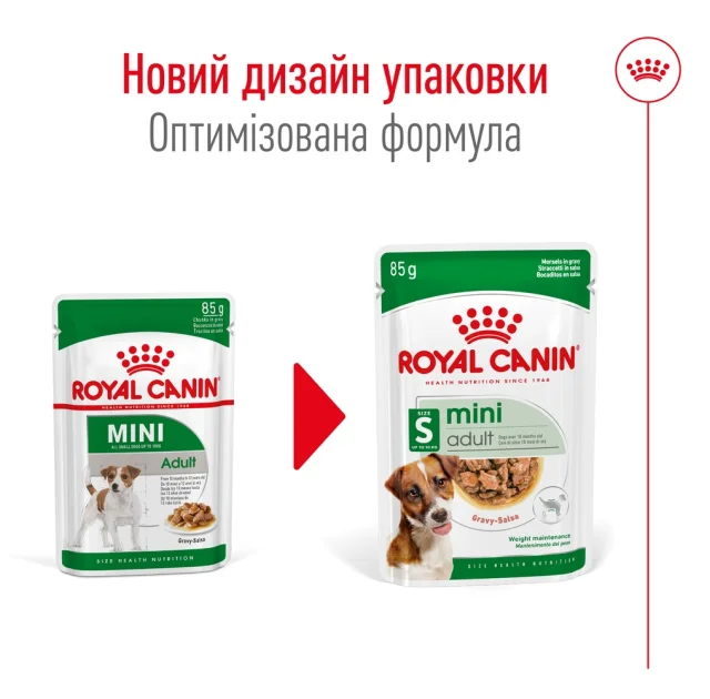 Вологий корм Royal Canin Mini Adult для дорослих собак дрібних порід, 85 г