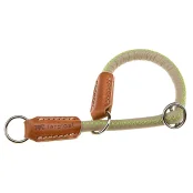 Ошейник-полуудавка Ferplast Derby CS10/35 Grey для собак из эко-кожи, черная, A: 35 см, 10 мм