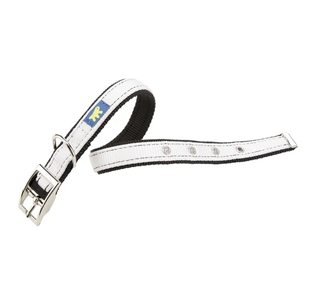 Нейлоновий нашийник Ferplast Dual CF20 / 43 Colours White для собак, 20 мм, A: 35 ÷ 43 см