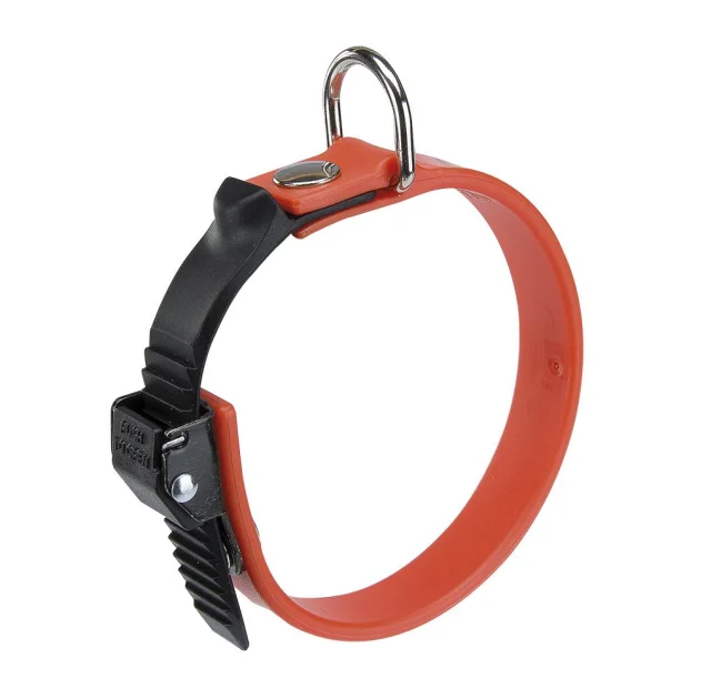 Эластичный ошейник с системой регулировки Ferplast Ergoflex C15/22 Orange для собак, A: 18÷22 см, B: 15 мм