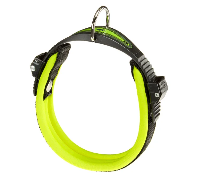 Ошейник на мягкой подкладке Ferplast Ergofluo C15/42 Yellow для собак, A: 34÷42 см, B: 15 мм