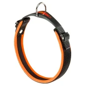 Ошейник на мягкой подкладке Ferplast Ergofluo C25/60 Orange для собак, A: 52÷60 см, B: 25 мм