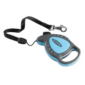 Поводок-рулетка для собак до 8 кг Ferplast Flippy Deluxe Mini Blue со шнуром, синий, 3 м