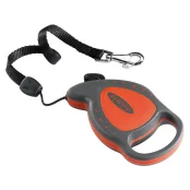Поводок-рулетка для собак до 8 кг Ferplast Flippy Deluxe Mini Red зі шнуром, червоний, 3 м