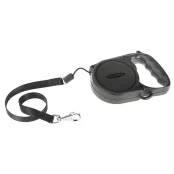 Автоматический поводок-рулетка для собак до 40 кг Ferplast Flippy Regular Large Black, черный, 5 м