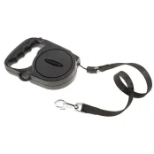 Автоматический поводок-рулетка для собак до 25 кг Ferplast Flippy Regular Medium Black, черный, 5 м