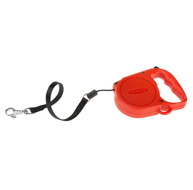 Автоматичний поводок-рулетка для собак до 12 кг Ferplast Flippy Regular Small Red, червоний, 5 м