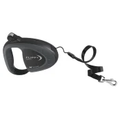 Поводок-рулетка для собак до 25 кг Ferplast Flippy Tech Cord M Black, со шнуром, черный, 5 м