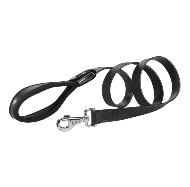Шкіряний поводок Giotto G25 / 120 Black для собак, 25 мм, 120 см