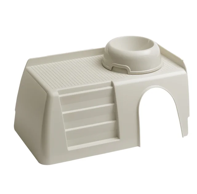Пластиковый домик Ferplast Pub 3256 Withe Feeding Bowl для маленьких животных с лестницей и миской