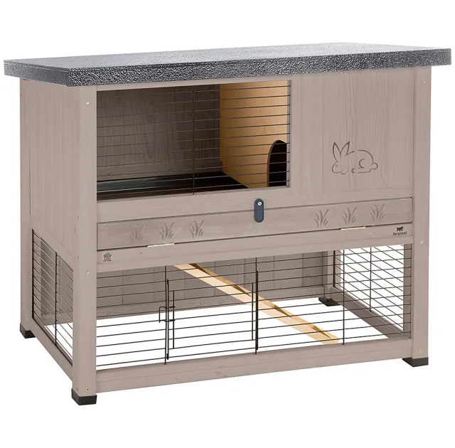 Двухуровневая клетка Ferplast Ranch 100 Restyling Dove/grey для кроликов из северной сосны
