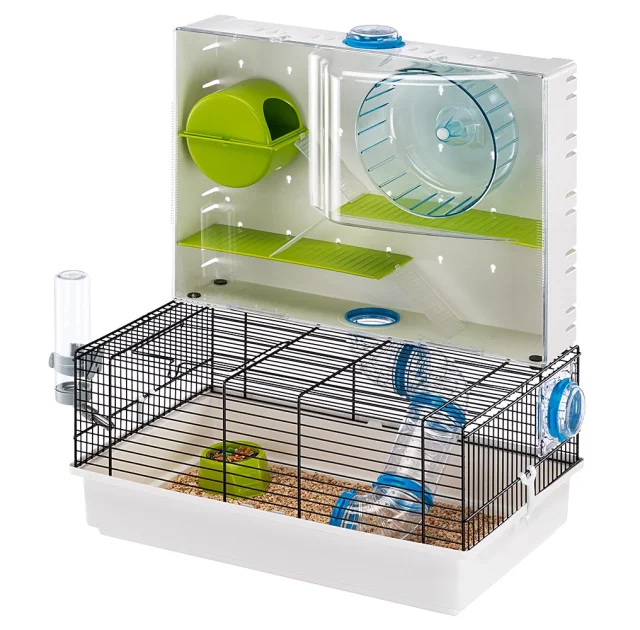 Клетка Ferplast Cage Olimpia Black для хомяков, с игровыми туннелями и игровой зоной