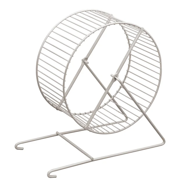 Колесо Ferplast L28 Squirrel Wheel White для белок и бурундуков, хром