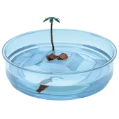 Пластикова чаша Ferplast Turtle Bowl Oasi Transparent Blue для черепах