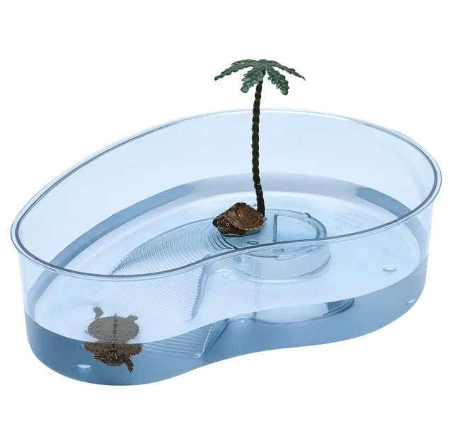 Пластиковая чаша Ferplast Turtle Bowl Arricot Transparent Blue для черепах