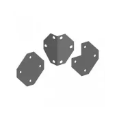 Набір прямих і кутових пластин Ferplast Kit Flat And Corn Bended Plate для будок для собак