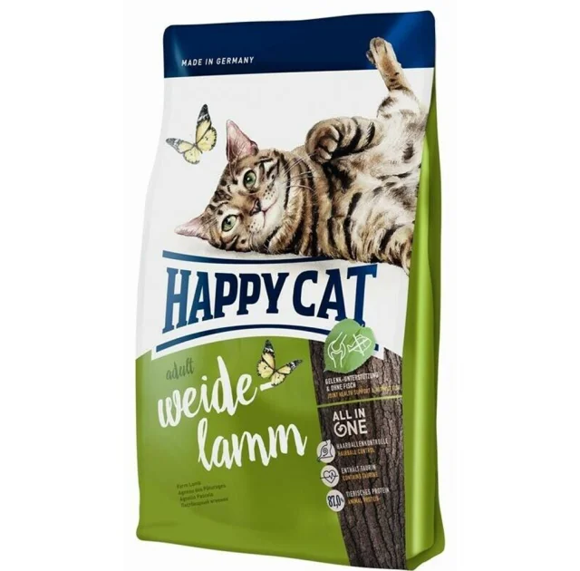 Сухой корм Happy Cat Supreme Adult Weide-Lamm для взрослых кошек от 12 месяцев, с ягненком, 300 г