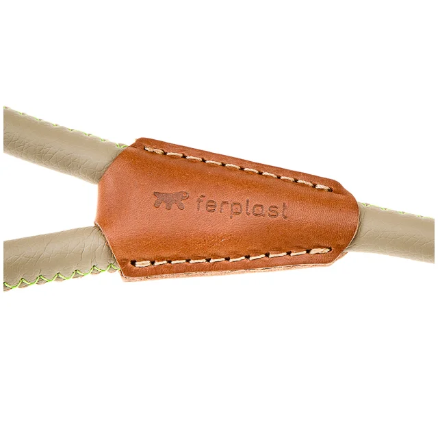 Повідець з еко-шкіри Ferplast Derby G12 / 110 Grey для собак, 12 мм, 110 см