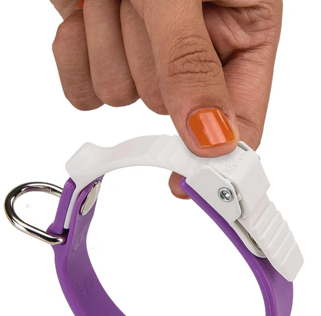 Эластичный ошейник с системой регулировки Ferplast Ergoflex C15/22 Purple для собак, A: 18÷22 см, B: 15 мм