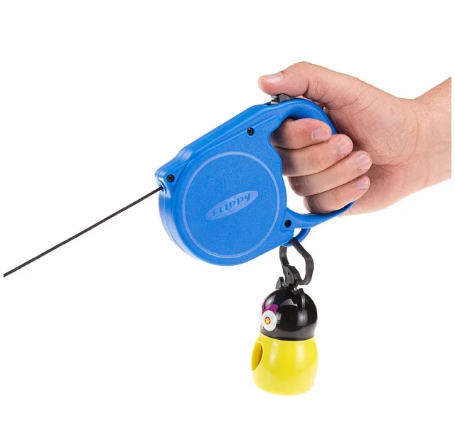 Автоматический поводок-рулетка для собак до 25 кг Ferplast Flippy Regular Medium Blue, синий, 5 м