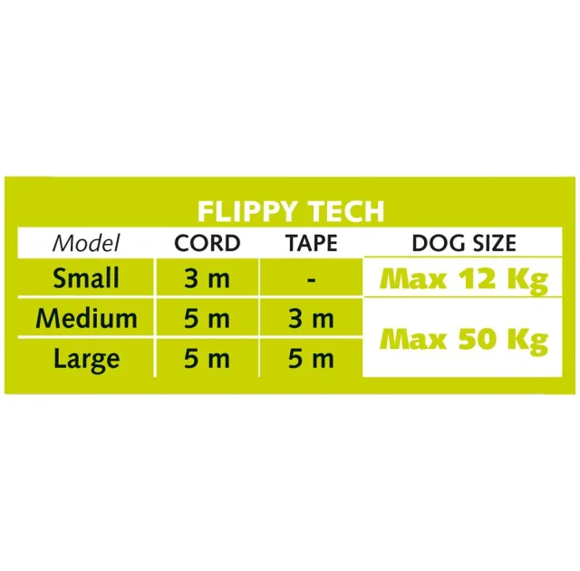 Поводок-рулетка для собак до 12 кг Ferplast Flippy Tech Cord S Red, зі шнуром, 3 м