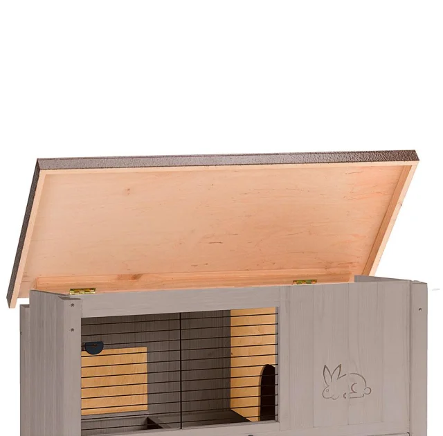 Двухуровневая клетка Ferplast Ranch 100 Restyling Dove/grey для кроликов из северной сосны