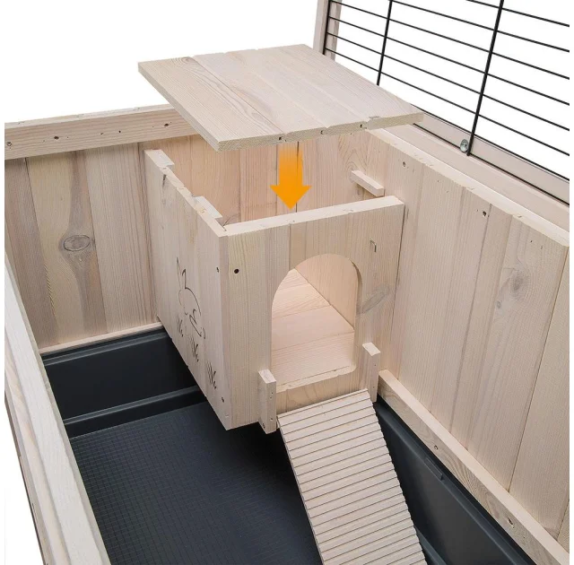 Деревянная клетка Ferplast Cottage для кроликов 108 x 59 x 102.5 см