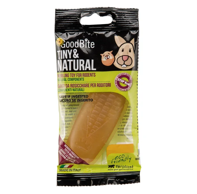 Жевательная игрушка Ferplast Goodb Tin & Nat Bag Corncob для грызунов в форме кукурузного початка