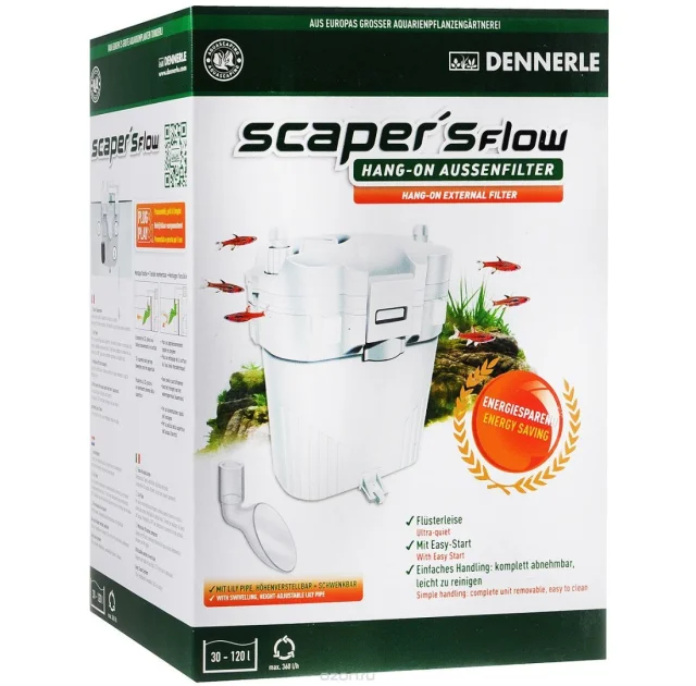 Внешний фильтр Dennerle Scaper's Flow для аквариумов от 30 до 120 л, с наполнителями и аксессуарами