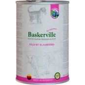Вологий корм Baskerville Super Premium Kalb Mit Brlaubeeren для котів, телятина з чорницею, 400 г