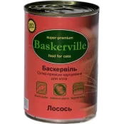 Вологий корм Baskerville для котів, лосось, 400 г
