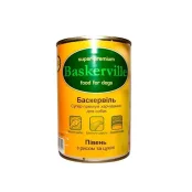 Вологий корм Baskerville для собак, півень з рисом і цукіні 800 г