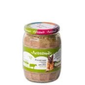 Консерва Леопольд мясной корм для собак с говядиной и сердцами, 720 г