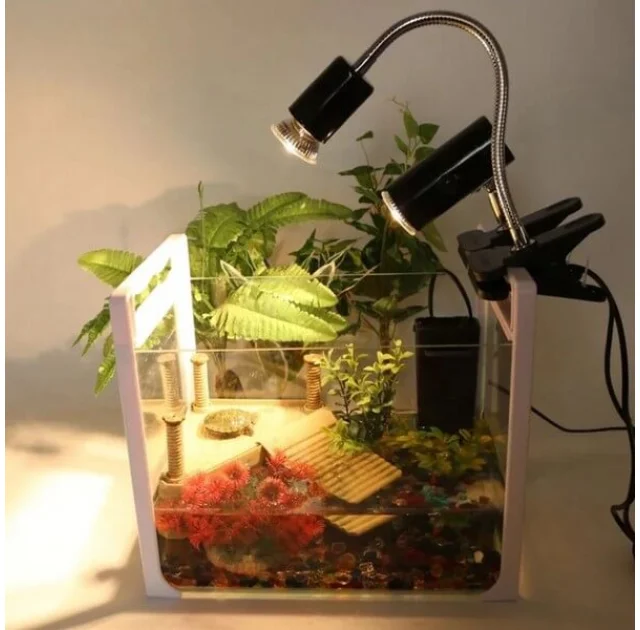 Світильник довгий з затискної ручкою і регулятором Terrario Reptisun Long
