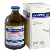 Раствор для инъекций BioTestLab Тиаплазмин-100 при энзоотической пневмонии, дизентерии для КРС, 100 мл