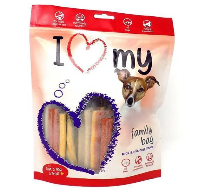 Мікс ласощів I Love My Family Bag для тварин, 700 г