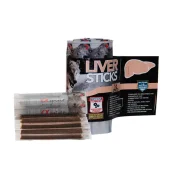 Напіввологі ласощі для собак Alpha Spirit DOG Sticks Liver, палички з печінкою, 16 шт, 160 г
