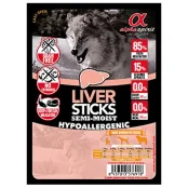 Напіввологі ласощі для собак Alpha Spirit DOG Sticks Liver, палички з печінкою, 30 шт, 300 г
