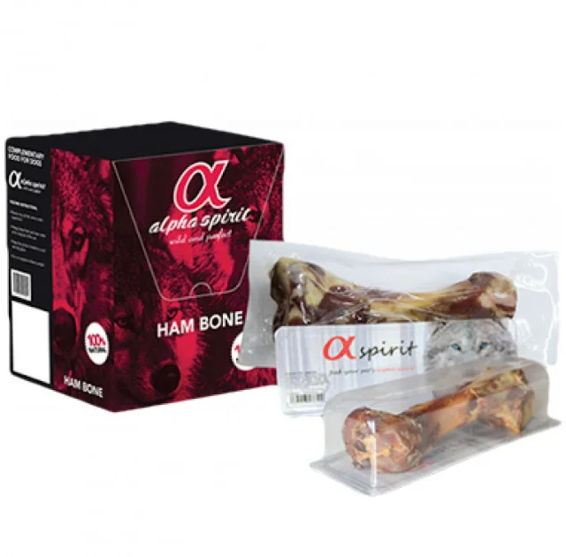 Жевательная кость стандарт Alpha Spirit Ham Bone Standard для взрослых собак средних и крупных, 20 см