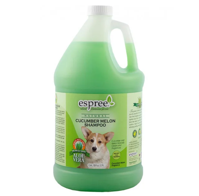 Шампунь Espree Cucumber Melon Shampoo для собак всех типов шерсти с ароматом огурца и дыни, 3,79 л