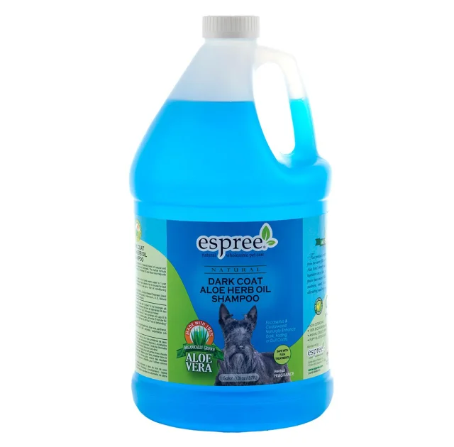 Шампунь Espree Dark Coat Aloe Herb Oil Shampoo для собак темных, черных, серых окрасов, 3,79 л