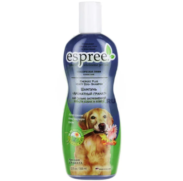 Шампунь Espree Energee Plus Shampoo для очень загрязненных собак, 355 мл